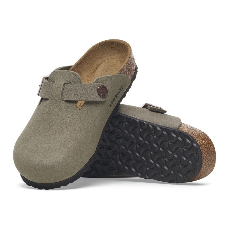 Boston Kids Birko-Flor Nubuck - Stone Stone