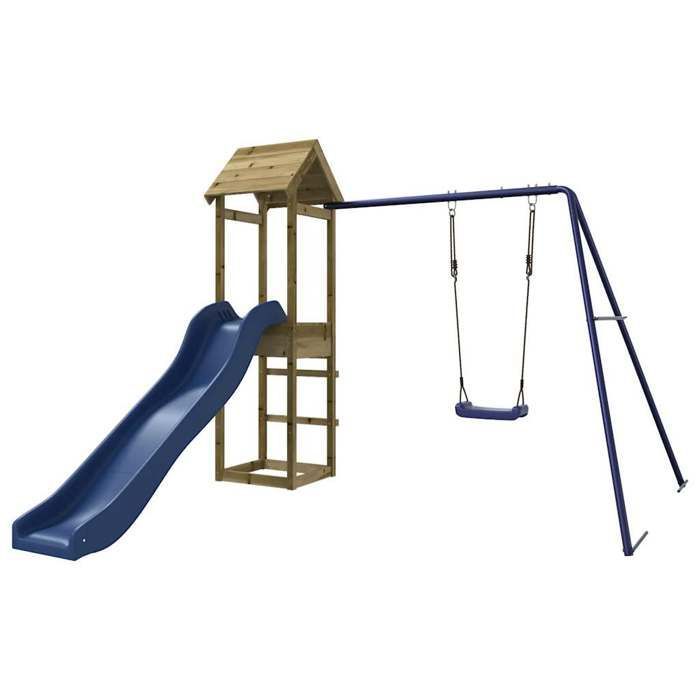 vidaXL Outdoor-Spielbereich, imprägniertes Kiefernholz, Spielset, Holzspielset, Spielplatzset 3155857