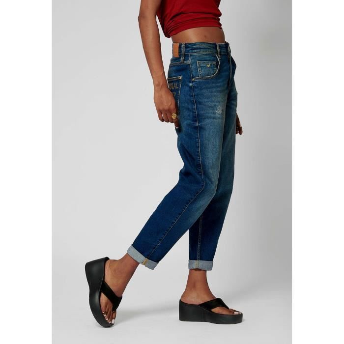 Pantalones vaqueros BRENA Carrot para mujer - KAPORAL - Cintura alta - Azul
