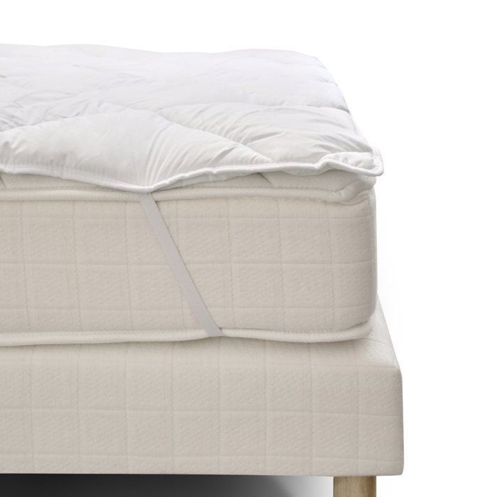 Cubrecolchón suave y transpirable de 160x200 cm - Lavable a 95°C - Funda antitranspirante - Fabricado en Francia - BLEU CALIN