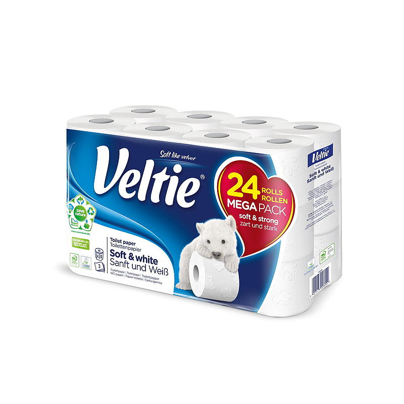Veltie Papier toilette paquet de 24 Veltie