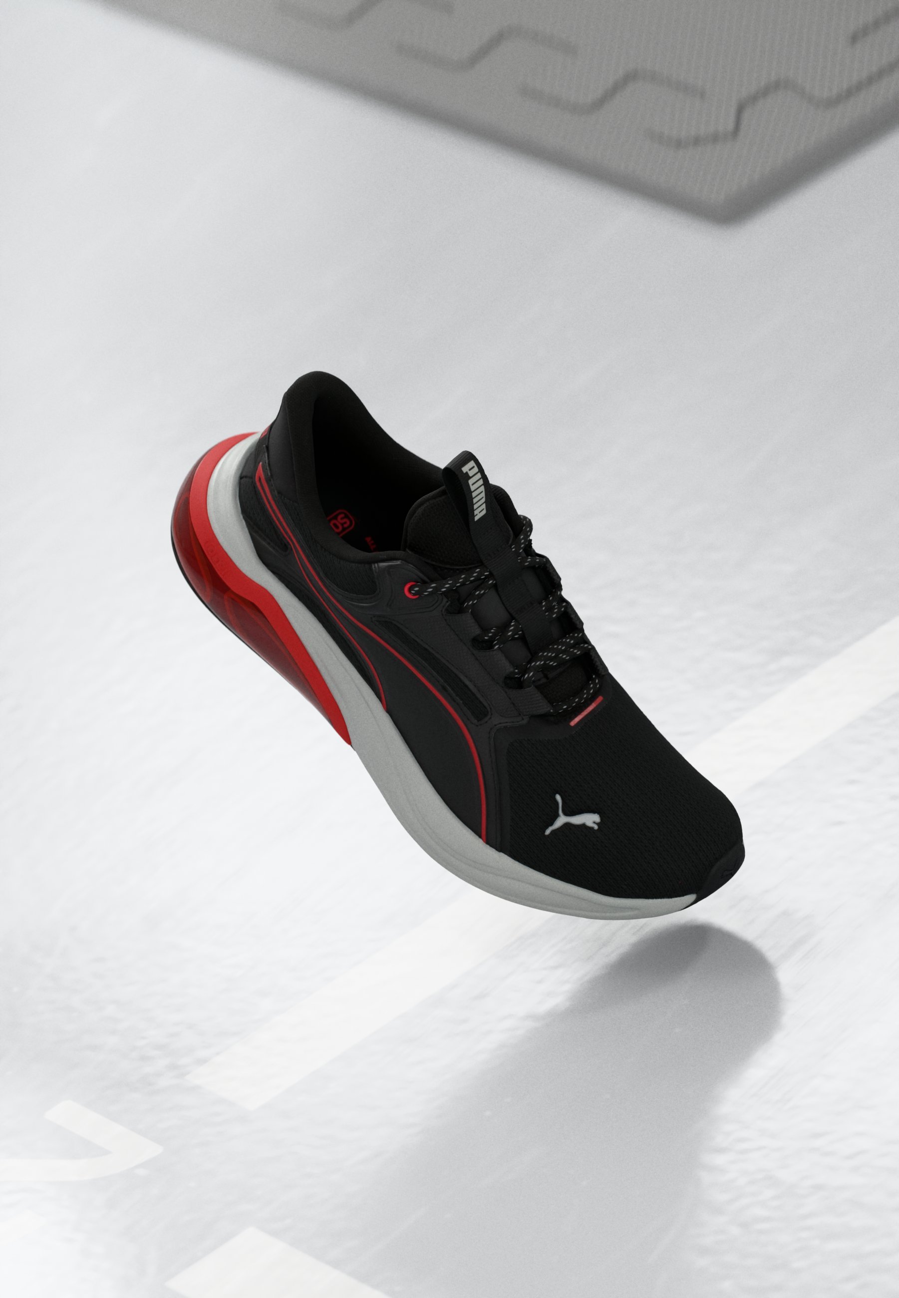 Puma CELL THRILL DASH UNISEX - Trainingsschoen - zwart/voor altijd rood
