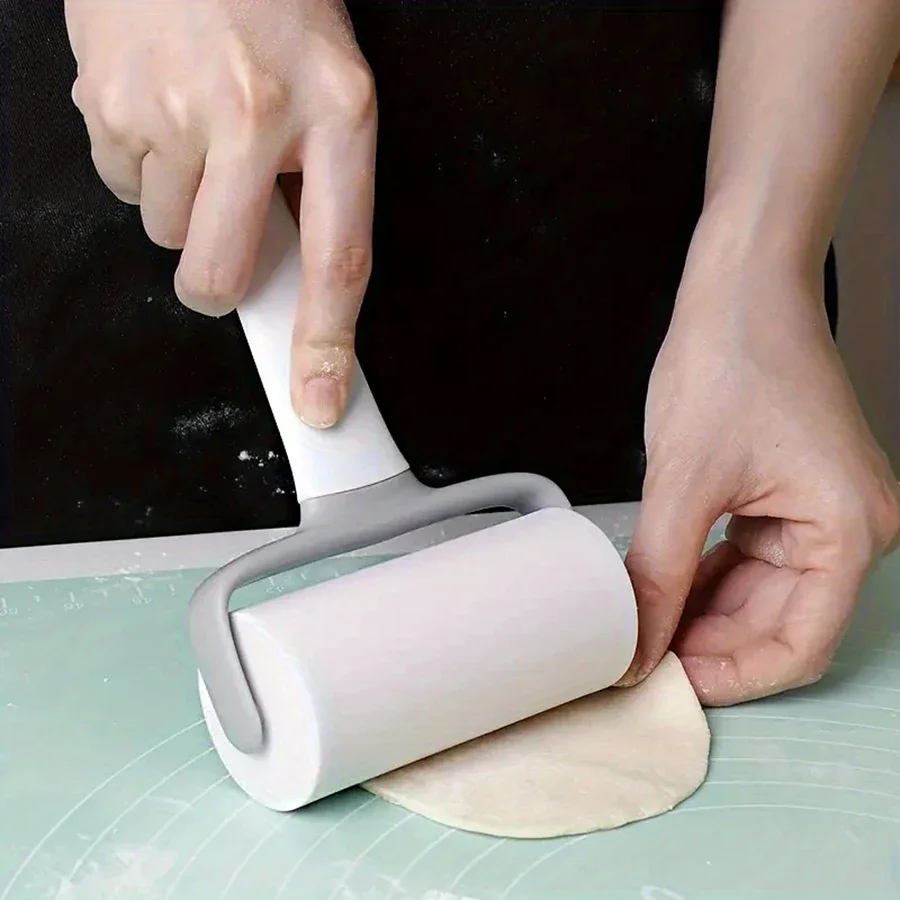 Rouleau à pâtisserie manuel avec poignée (1 pièce), rouleau rectangulaire pour la cuisson domestique, la préparation de pâtes à raviolis et autres préparations à base de pâte à pâtes.