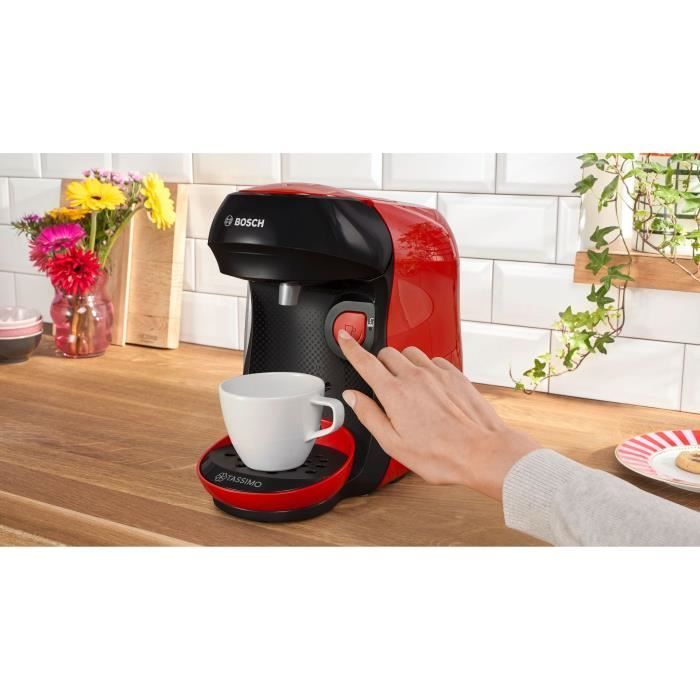 Cafetera multifunción - BOSCH - TASSIMO - T10 Rojo Feliz - 1400 W