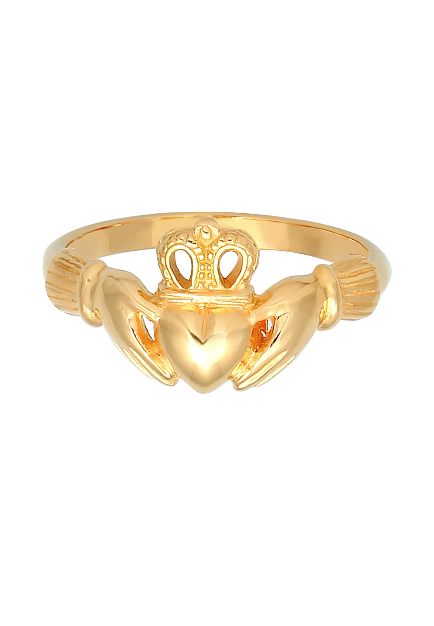 Elli Femmes Claddagh Coeur Couronne en Argent Sterling 925