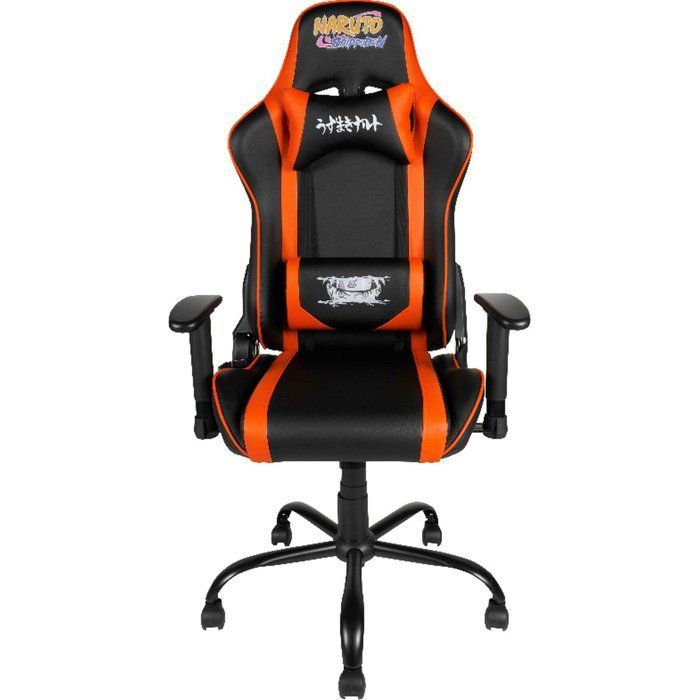 Premium gaming bureaustoel - KONIX - Naruto Hokage Shippuden - 150° kantelbaar - Leer - Lenden- en neksteun