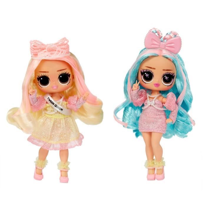 L.O.L. Surprise Tweens Surprise Swap Fashion Doll - Braids-2-Waves Winnie - 1 poupée Tweens 17cm, 1 mini tête à coiffer et des