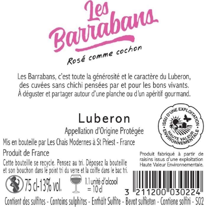 Les Barrabans 2023 Luberon - Rhône Rosé Wijn x6