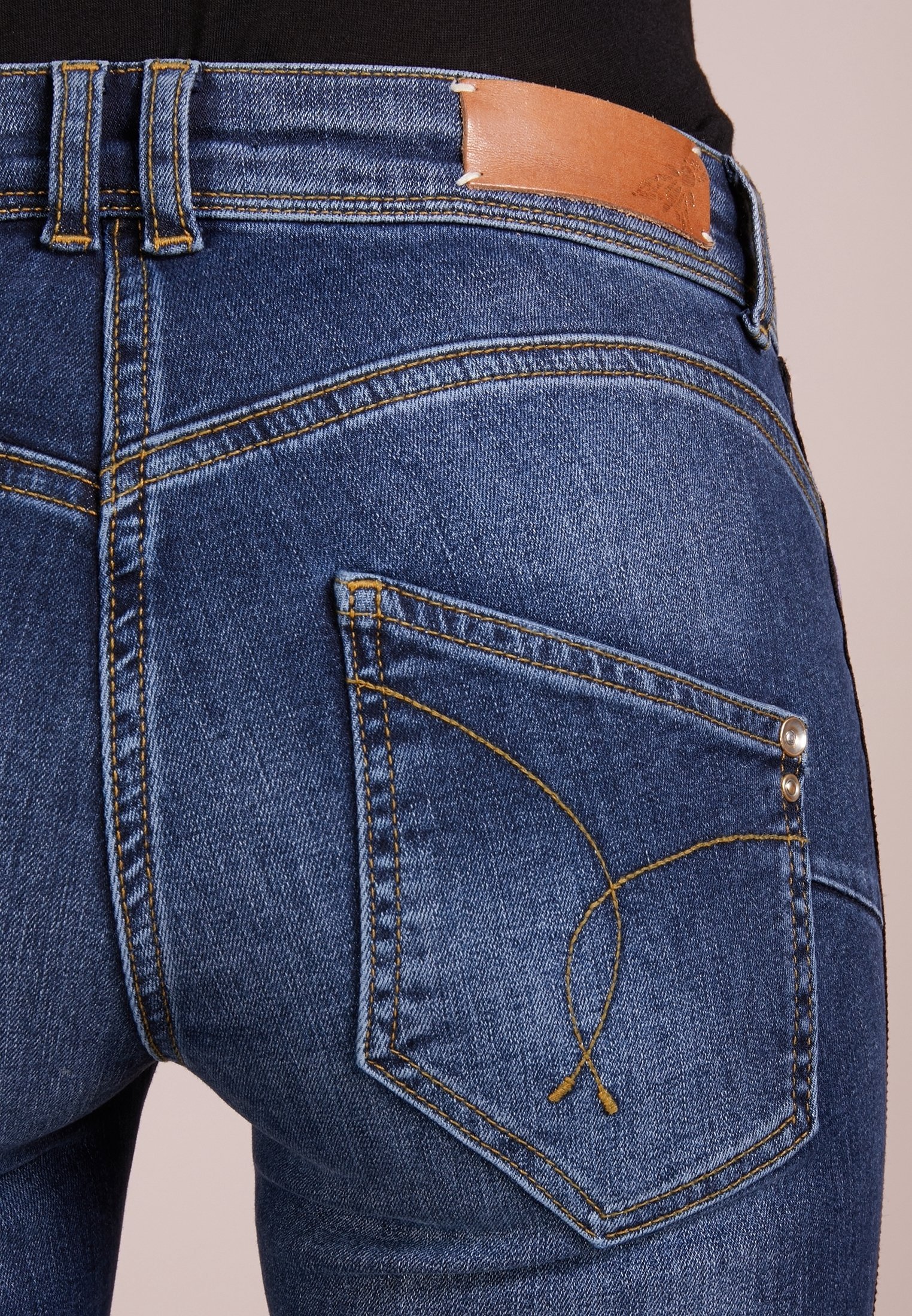 Patrizia Pepe Jeans Skinny Fit - blauer Denim