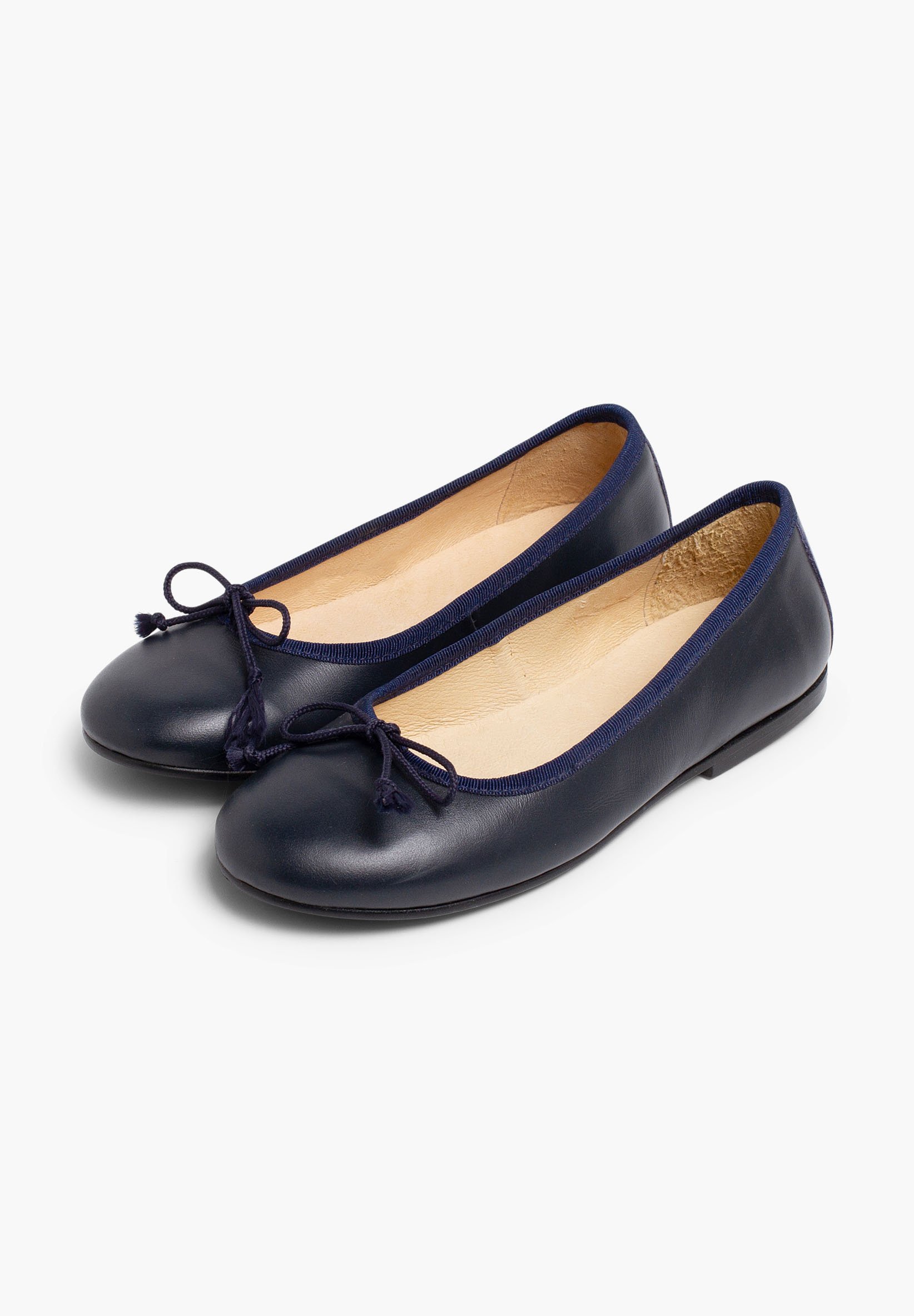 Sapatilhas de couro Pisamonas GIRL - Sapatilhas de ballet - azul marinho