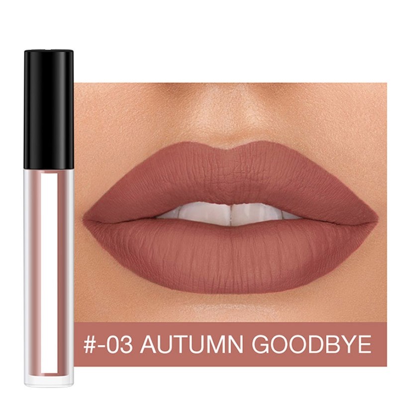 Gloss mat 8 couleurs, rouge à lèvres velouté, liquide mat waterproof, teinte à lèvres pour des lèvres riches et sensuelles. Maquillage cosmétique pour les lèvres.