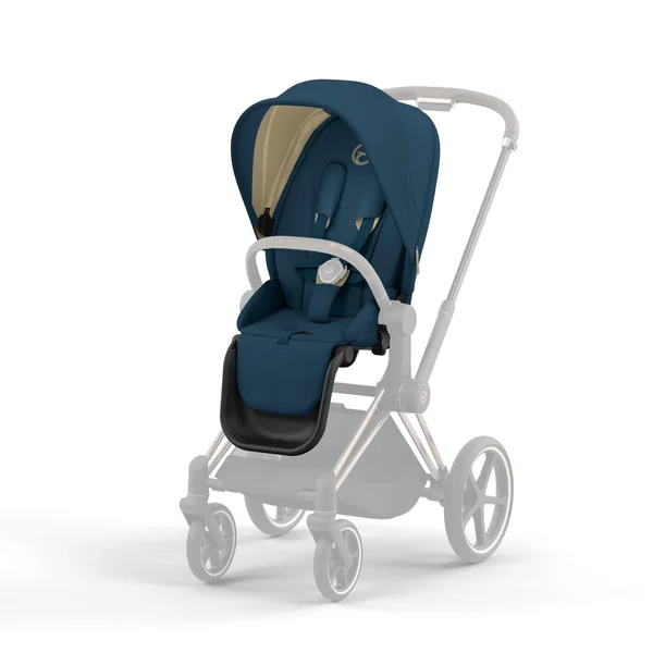 Kočárek Cybex Priam V4 Mountain Blue, rám chrom/černý