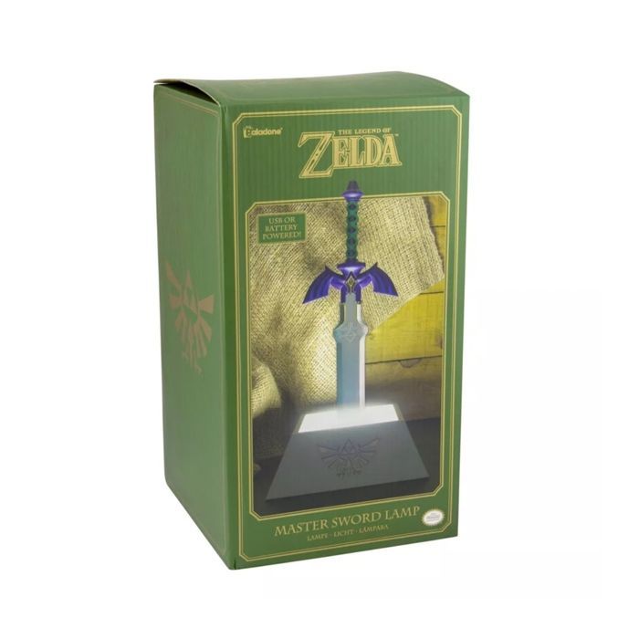 Lámpara de mesa - PALADONE - Mini Espada Maestra - LED - Plata/Morado - Lámpara decorativa con licencia oficial