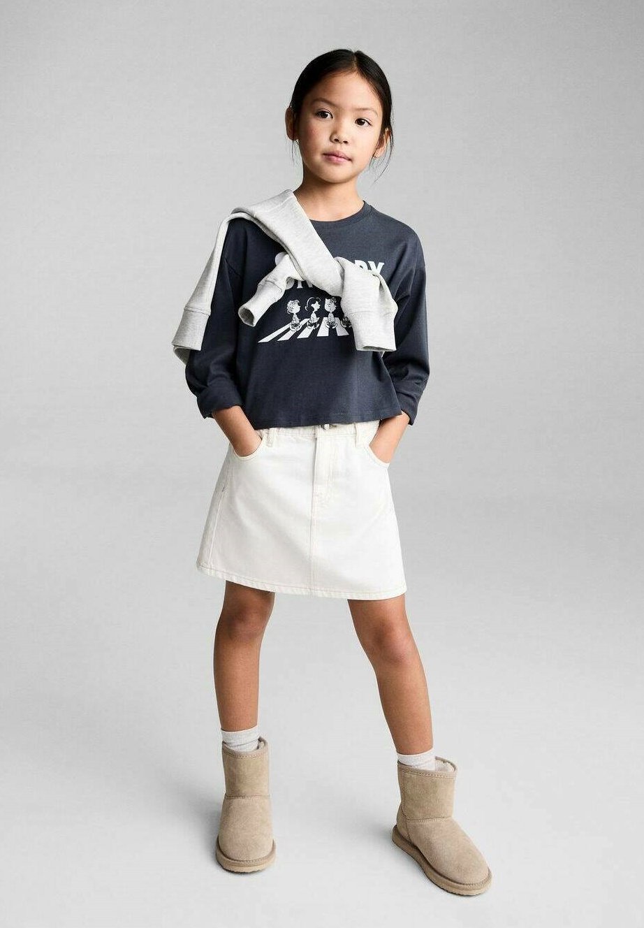 Jupe crayon Mango Kids - blanche