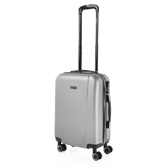 Maleta de cabina - ITACA - 71150 - Gris - 38x55x20 cm - 8 ruedas giratorias de 360°