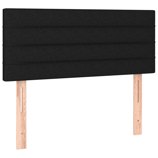 Wezgłowie Czarny 90 x 5 x 78/88 cm Tkanina vidaXL