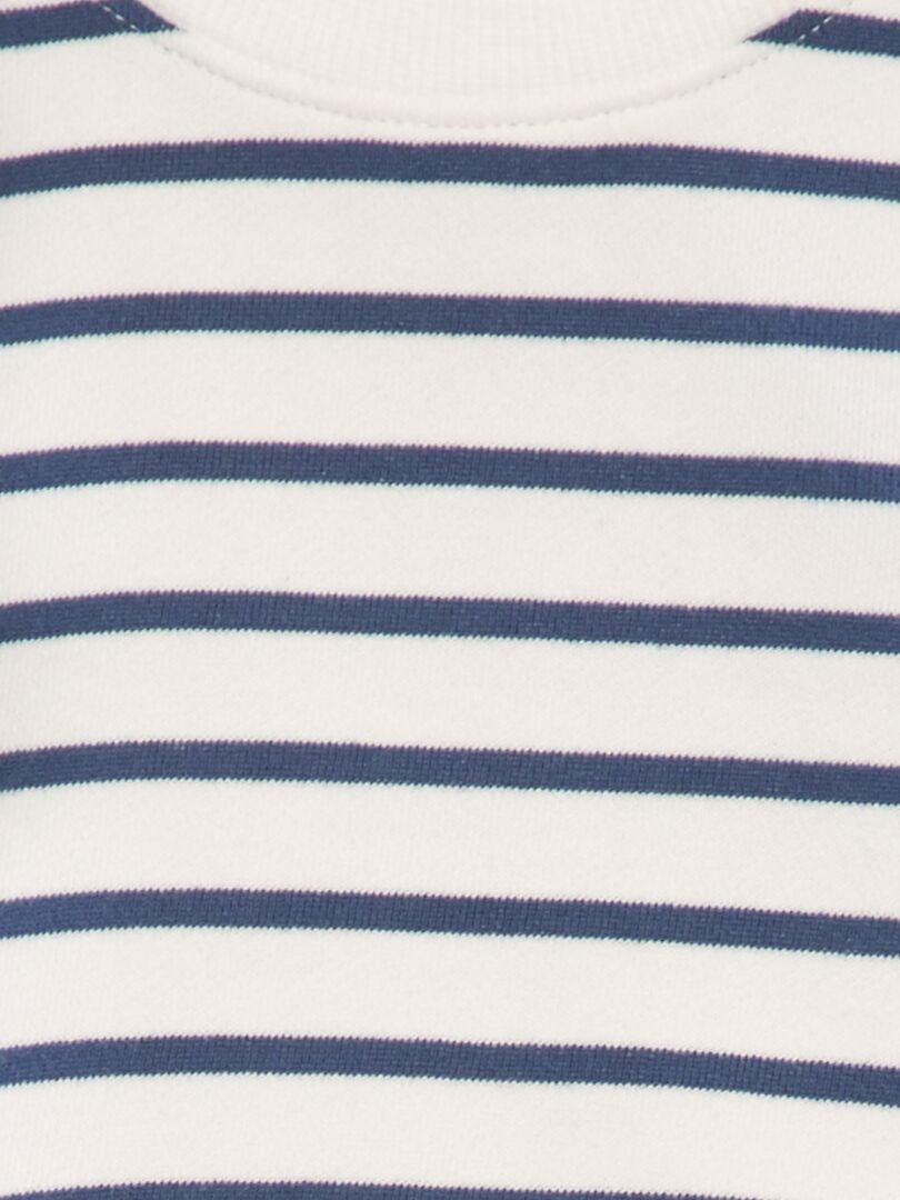Kleurrijk katoenen sweatshirt - WIT