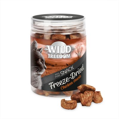 Wild Freedom gevriesdroogde snacks - kippenhartjes