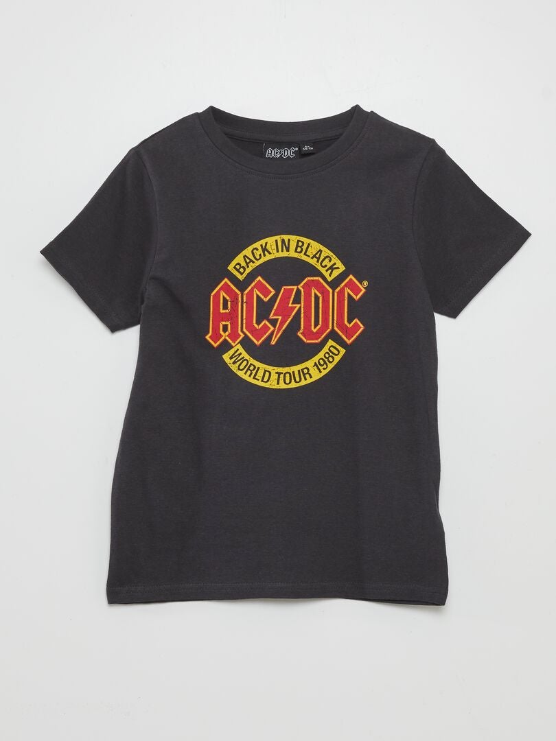 Camiseta de manga curta AC/DC - Preta