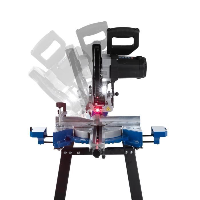 Scie à onglet radiale multimatériaux SCHEPPACH HM254CD - 254 mm - 2000 W - 2 lames carbures incluses