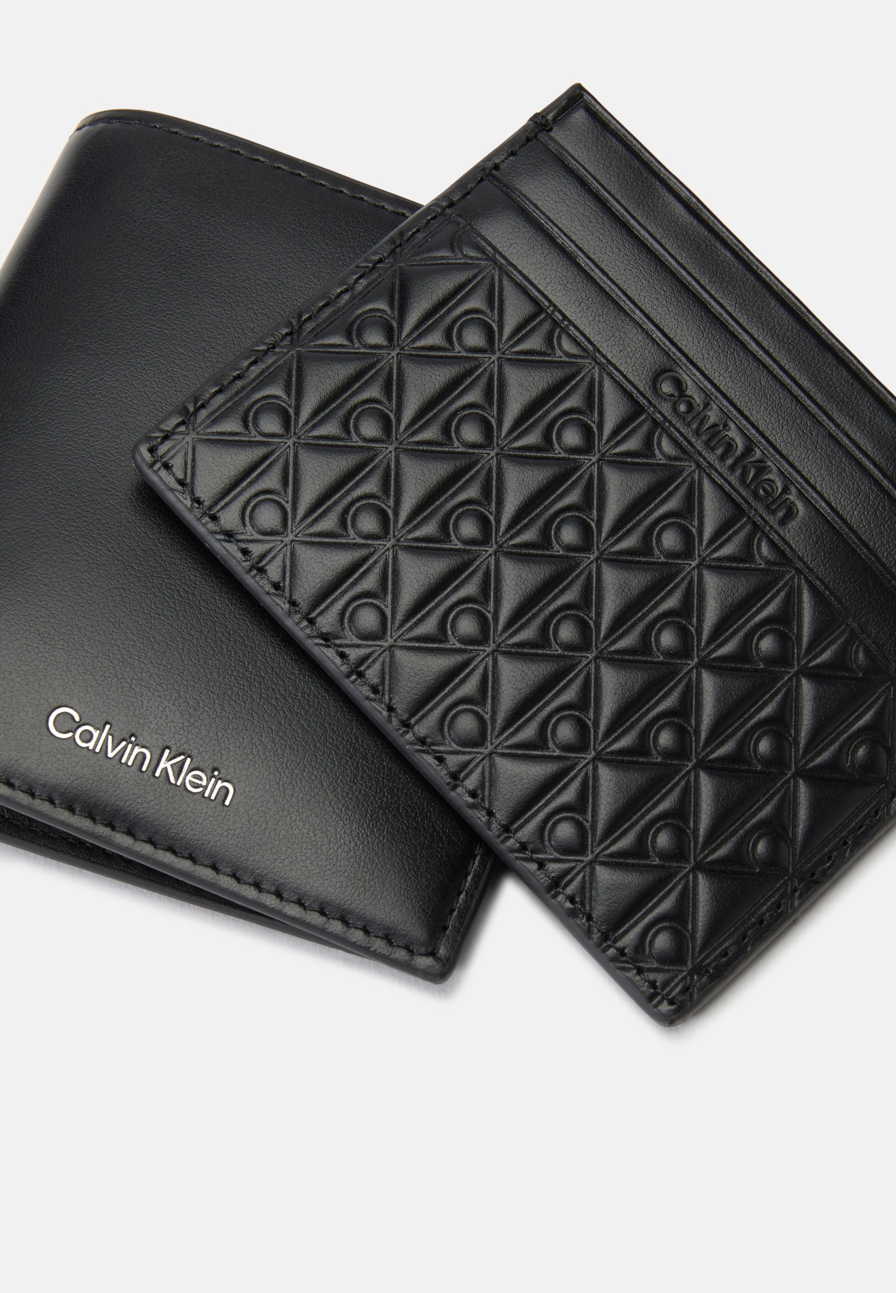 Calvin Klein EMBLEM SET - Portfel - czarny/formalny szary