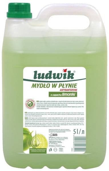 Mydło antybakteryjne w płynie Ludwik Limonka 5l