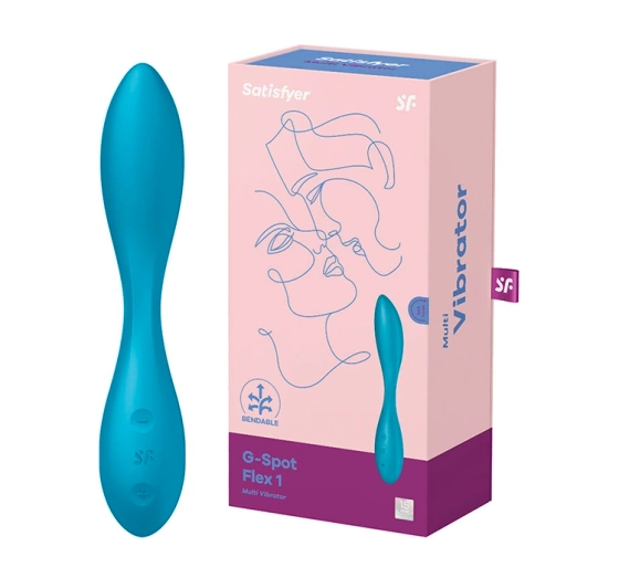 SATISFYER  G-SPOT FLEX 1 WIBRATOR PUNKTU G BLUE