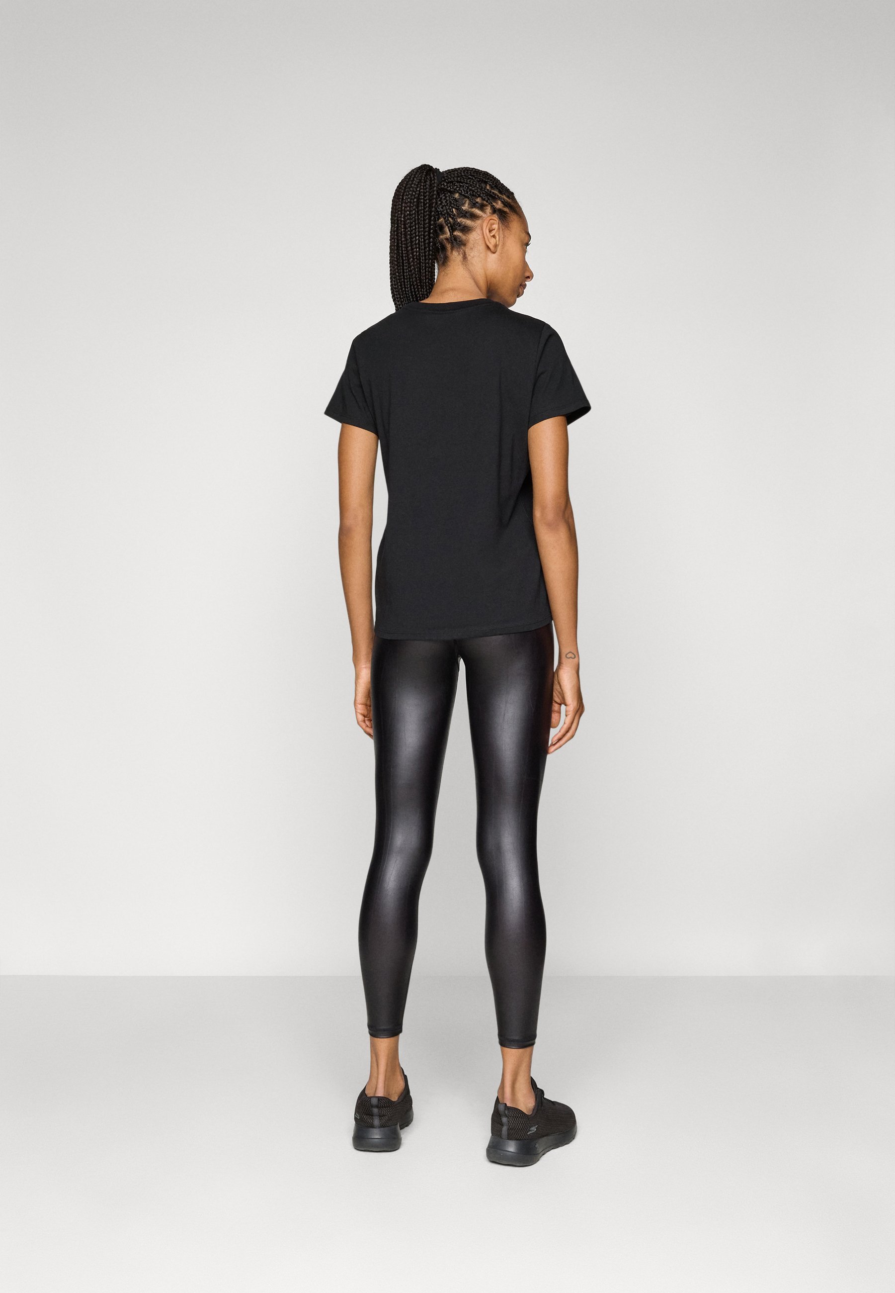 Leggings DKNY a vita alta 7/8 - neri