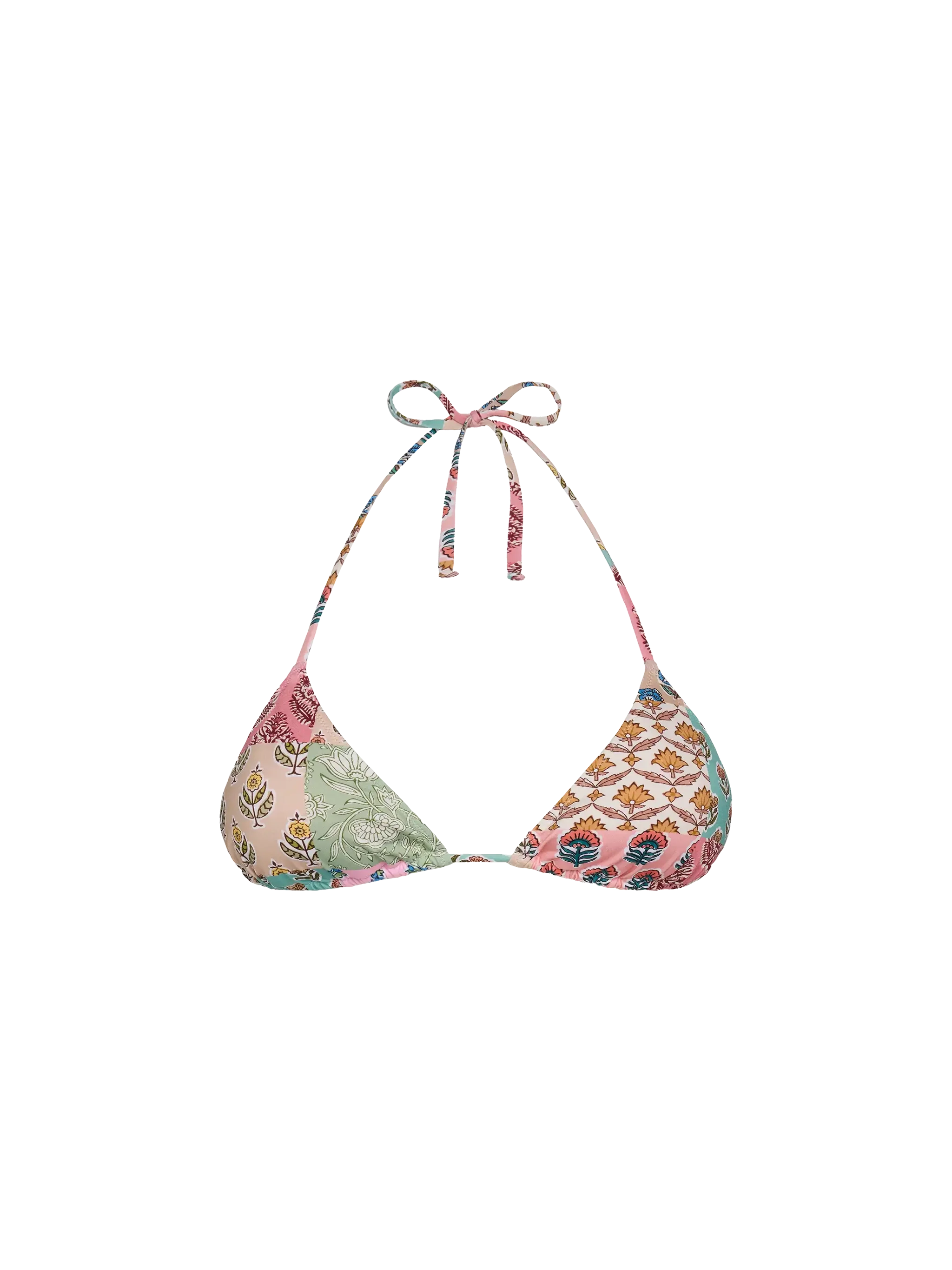Top de bikini triangular Leah con estampado floral