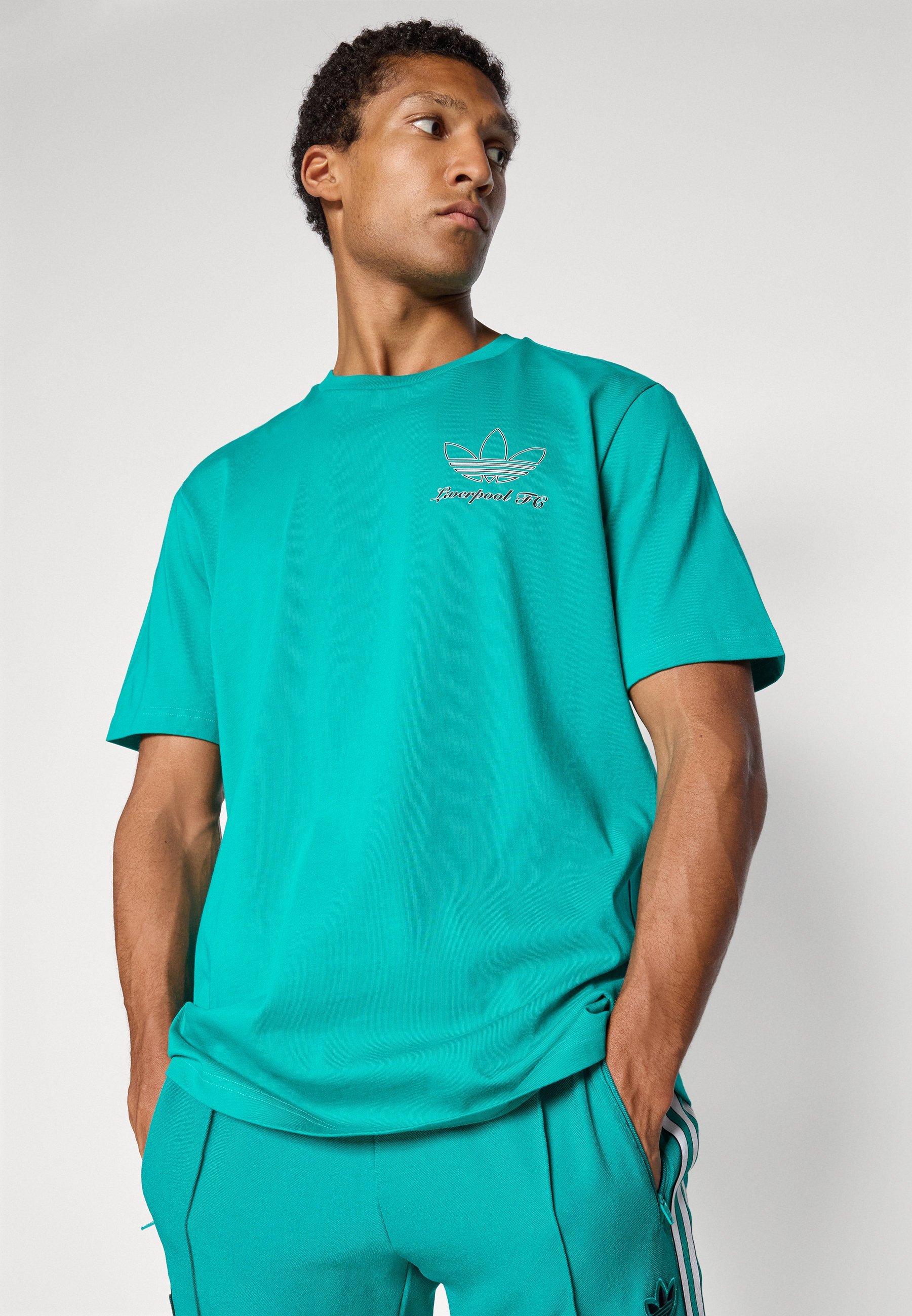 T-shirt adidas Originals LIVERPOOL FC ICON GRAPHIC - Tenue du club - Vert d'eau