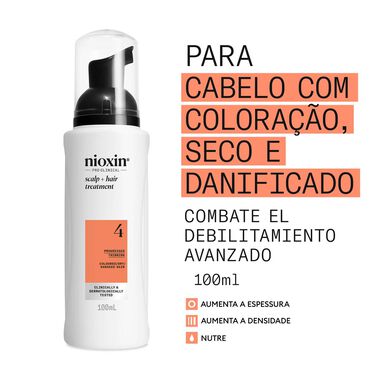 Nioxin Professionals Scalp Hair 4 Treatment Progressed Thinning Serum pro poškozené vlasy 100 ml