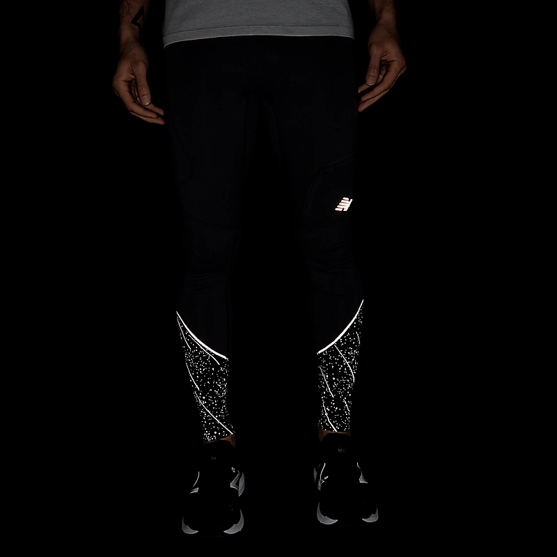 Run Heat Herren-Leggings mit reflektierenden Eigenschaften – SCHWARZ