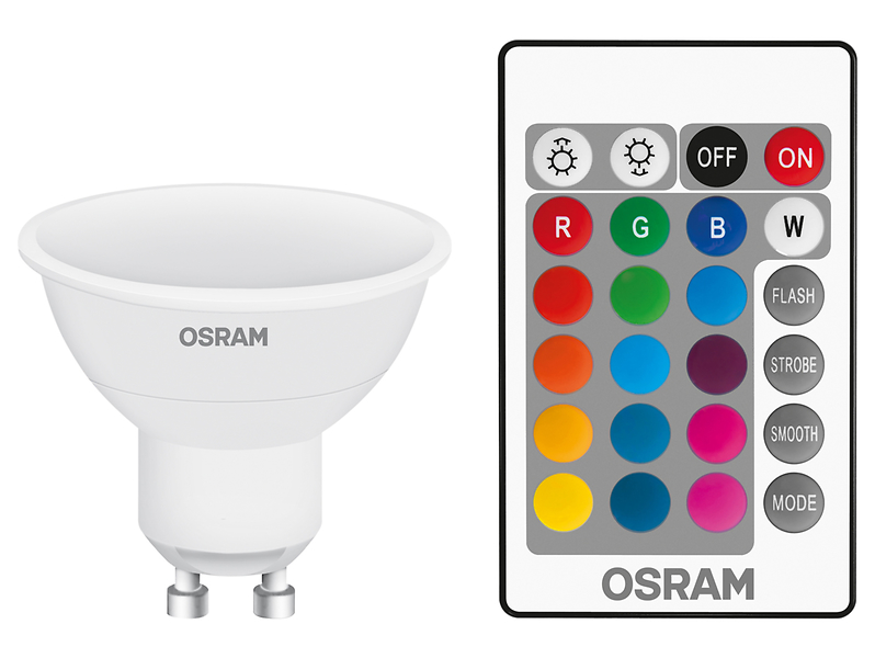 Żarówka LED GU10 4,5W RGB Osram