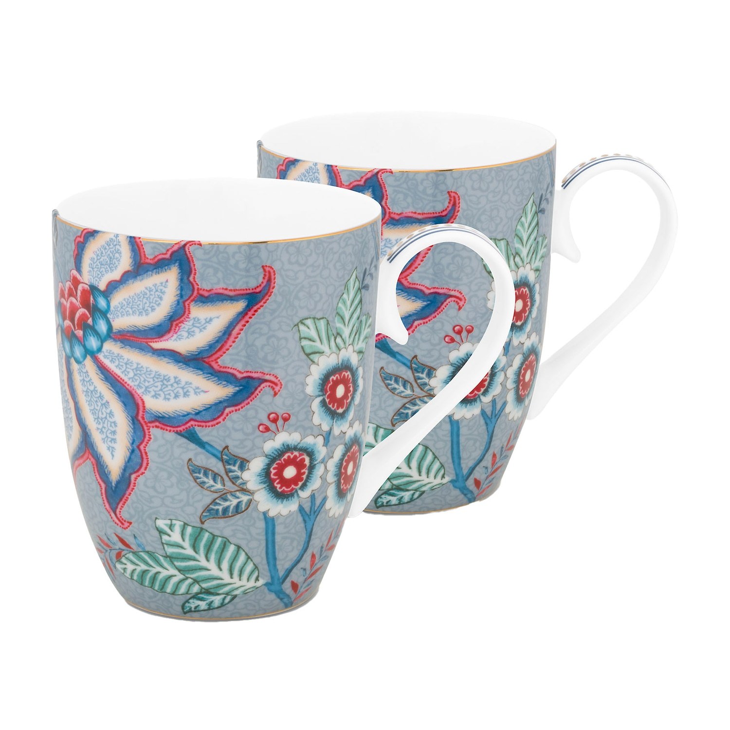 PIP Studio Flower Festival galda piederumu komplekts, 2 krūzītes pa 350 ml katra – 2 daļas