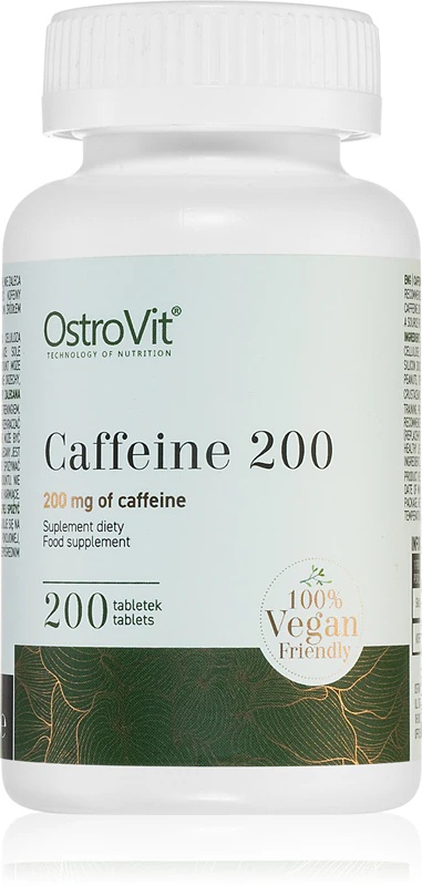 OstroVit Caffeine 200 prehransko dopolnilo s kofeinom v tabletah