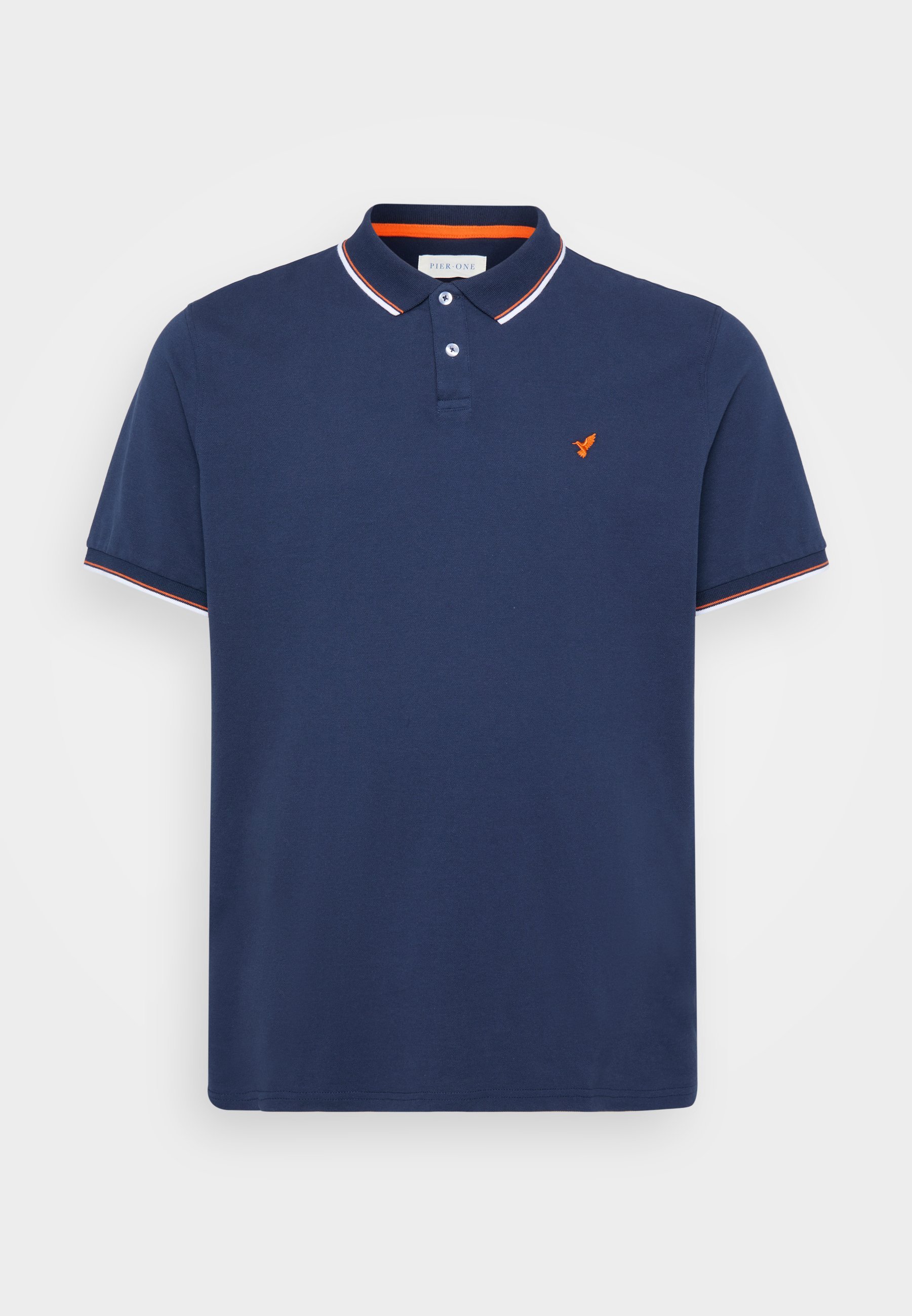 Pier One poloshirt - donkerblauw/oranje