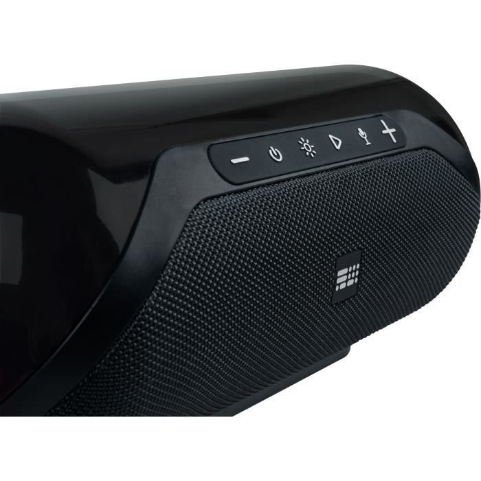 Trådløs højttaler med lys - BIGBEN PARTY - Bluetooth 5.3 - USB - 50W - Trådløs mikrofon inkluderet - Stemmeskifter