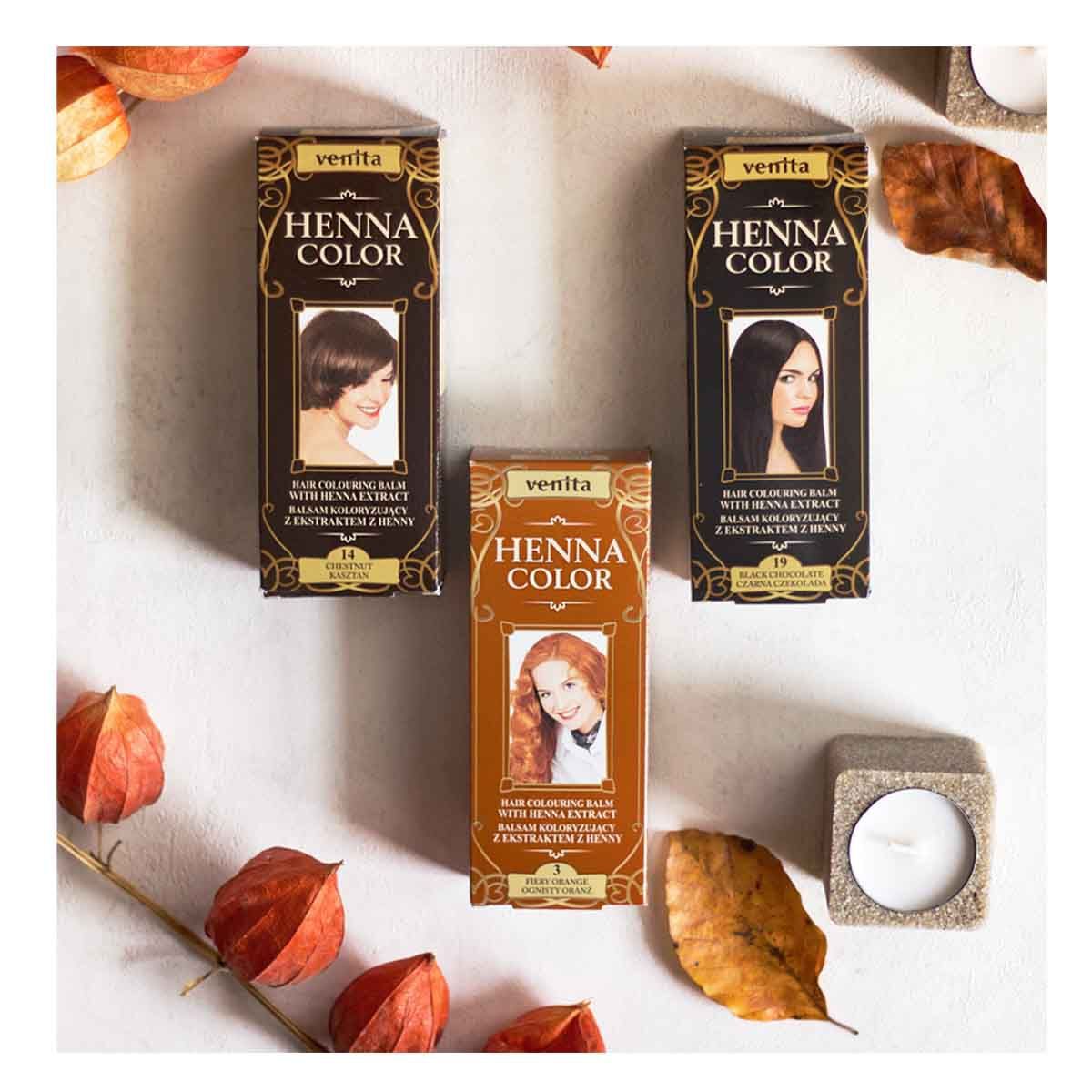 Venita naturlig henna hårfargebalsam Chna 4 30g Hennafarge