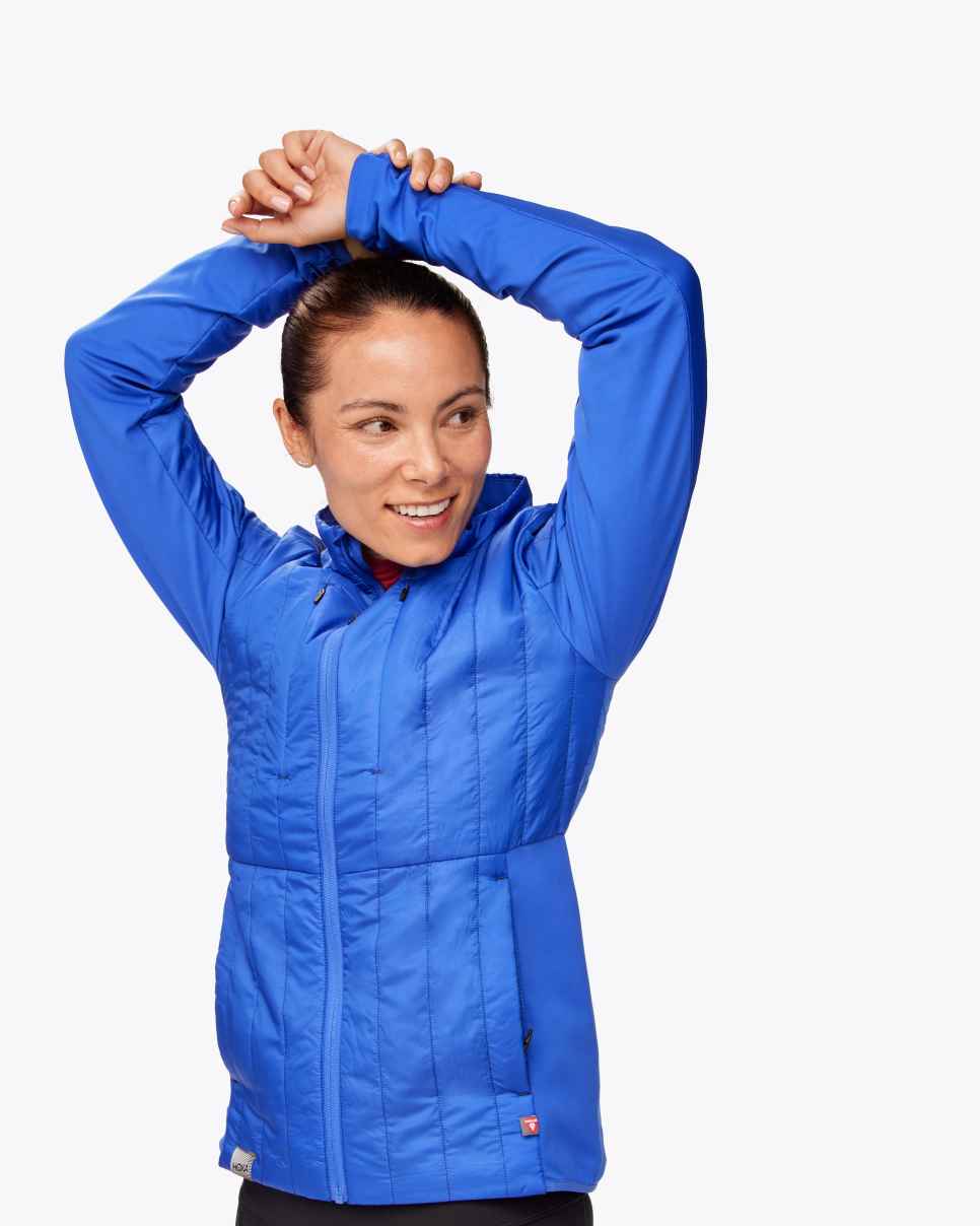 HOKA ColdSnap-jas in een oogverblindend blauw