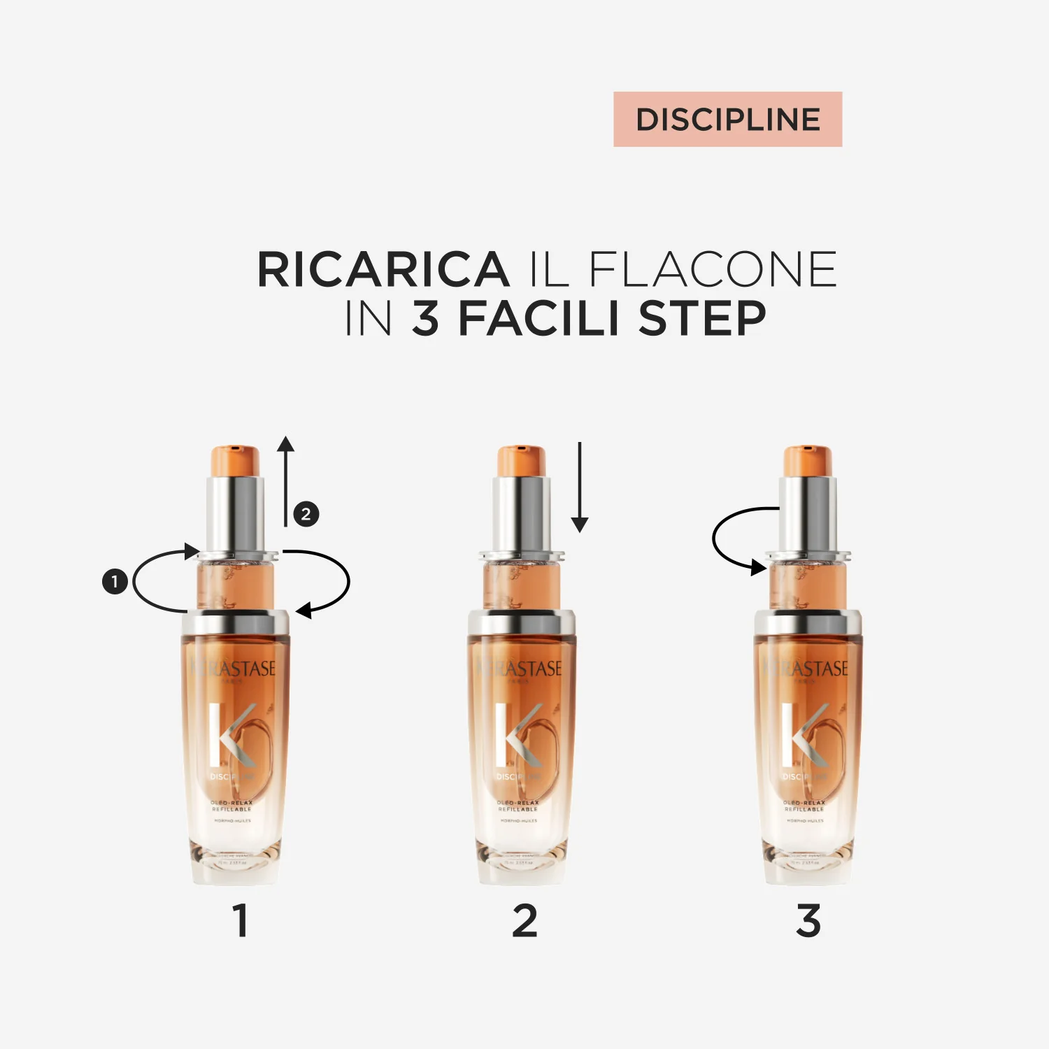 Discipline L'Huile Oléo-Relax - Olio Capelli Styling & Finish, Olio Capelli