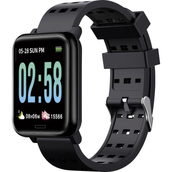Slimme armband - JAYTECH - BT36G - Zwart - Synthetisch - Gesp
