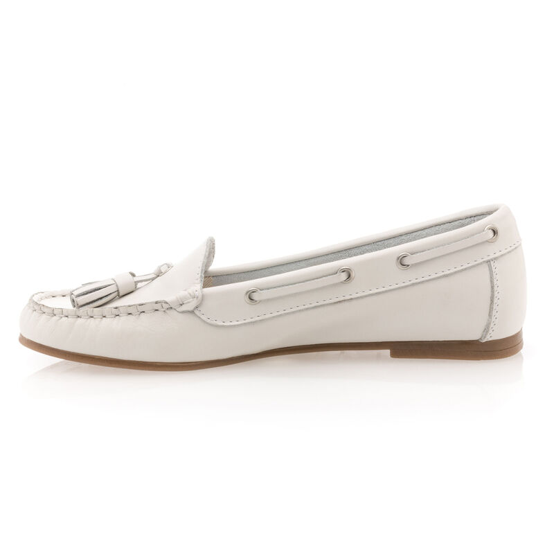 Mocassins / chaussures bateau Femme Blanc