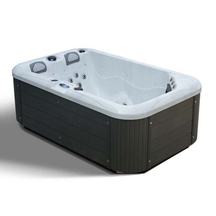 Waterclip - Spa acrylique ARKOS 3 places - 22 Hydrojets - 720L - Ozonateur et couverture inclus - 200 x 125 x 72cm - Blanc