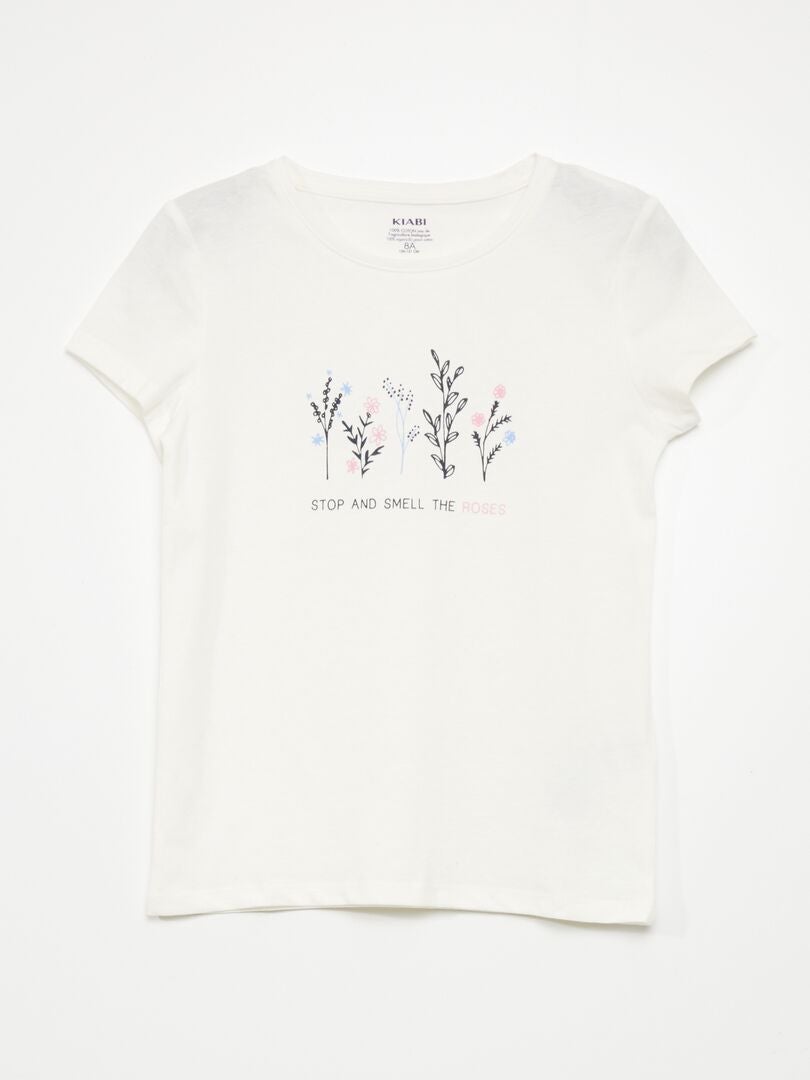 Set van 3 bedrukte T-shirts - WIT
