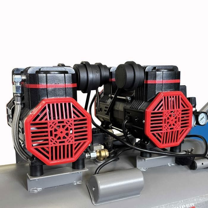 Compressor de ar horizontal silencioso de 4 HP e 100 litros