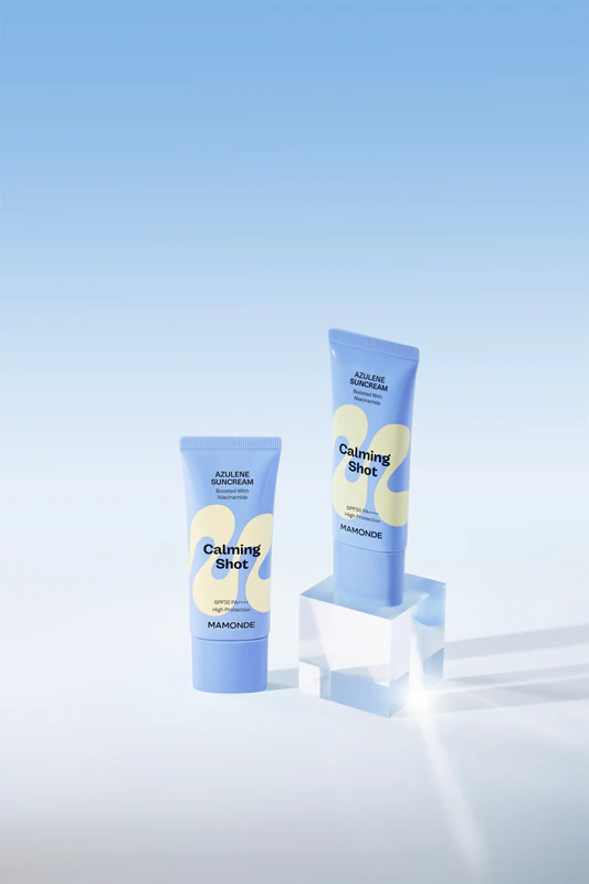 MAMONDE Calming Shot Azulene Suncream Ochranný krém na tvár s upokojujúcim účinkom