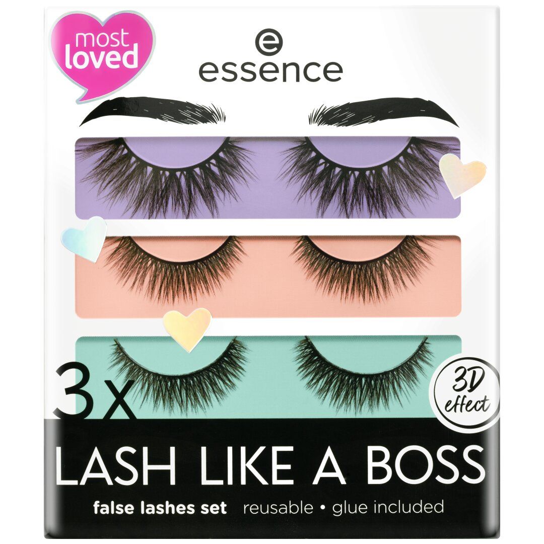 „Lash Like A Boss“ dirbtinių blakstienų rinkinys x3 Dirbtinės blakstienos