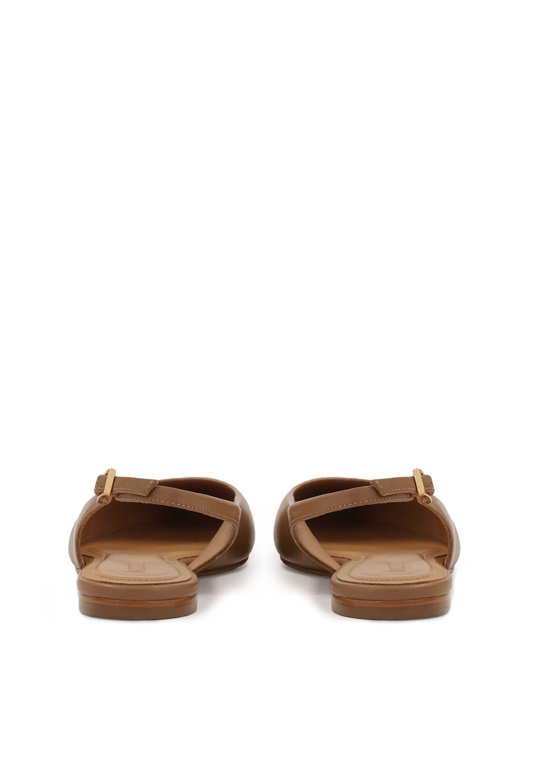 Kazar BLAIRE - Ballerines à bride arrière - marron clair