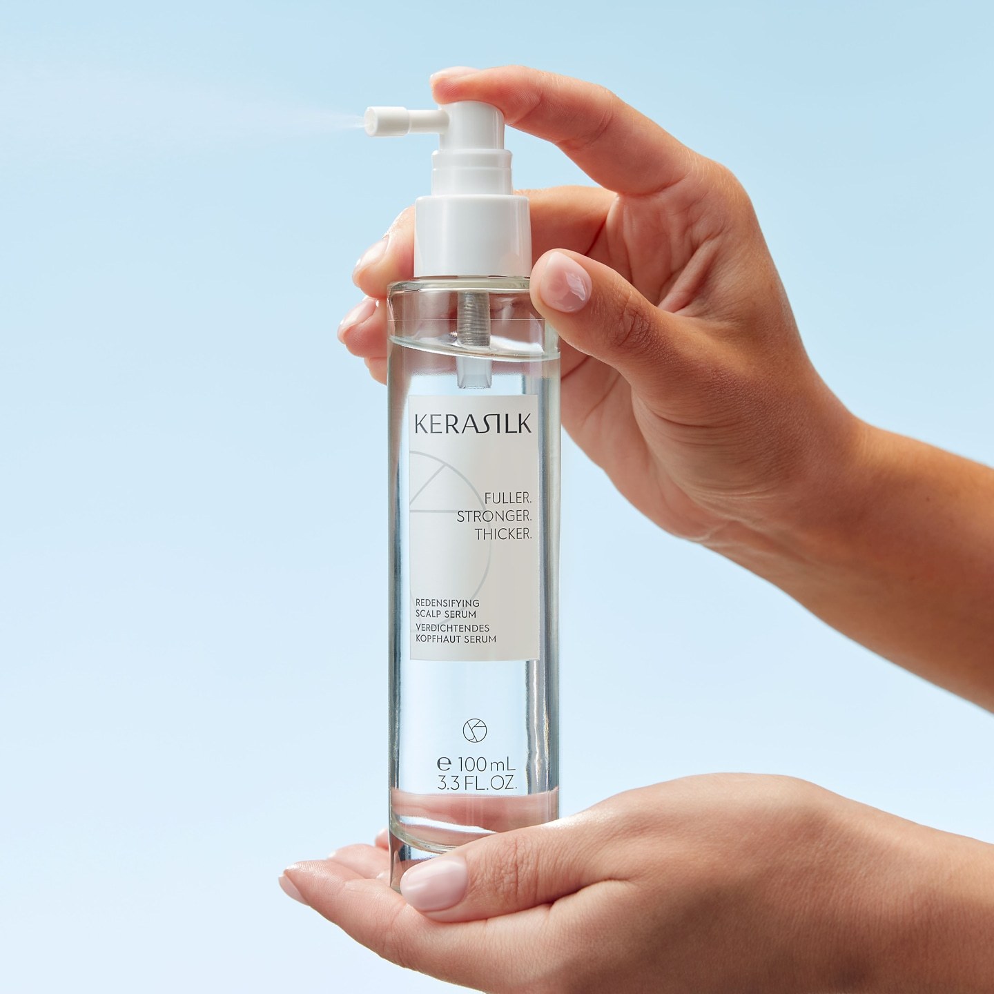 KERASILK galvos odos priežiūros serumas galvos odos stangrumui – 100 ml