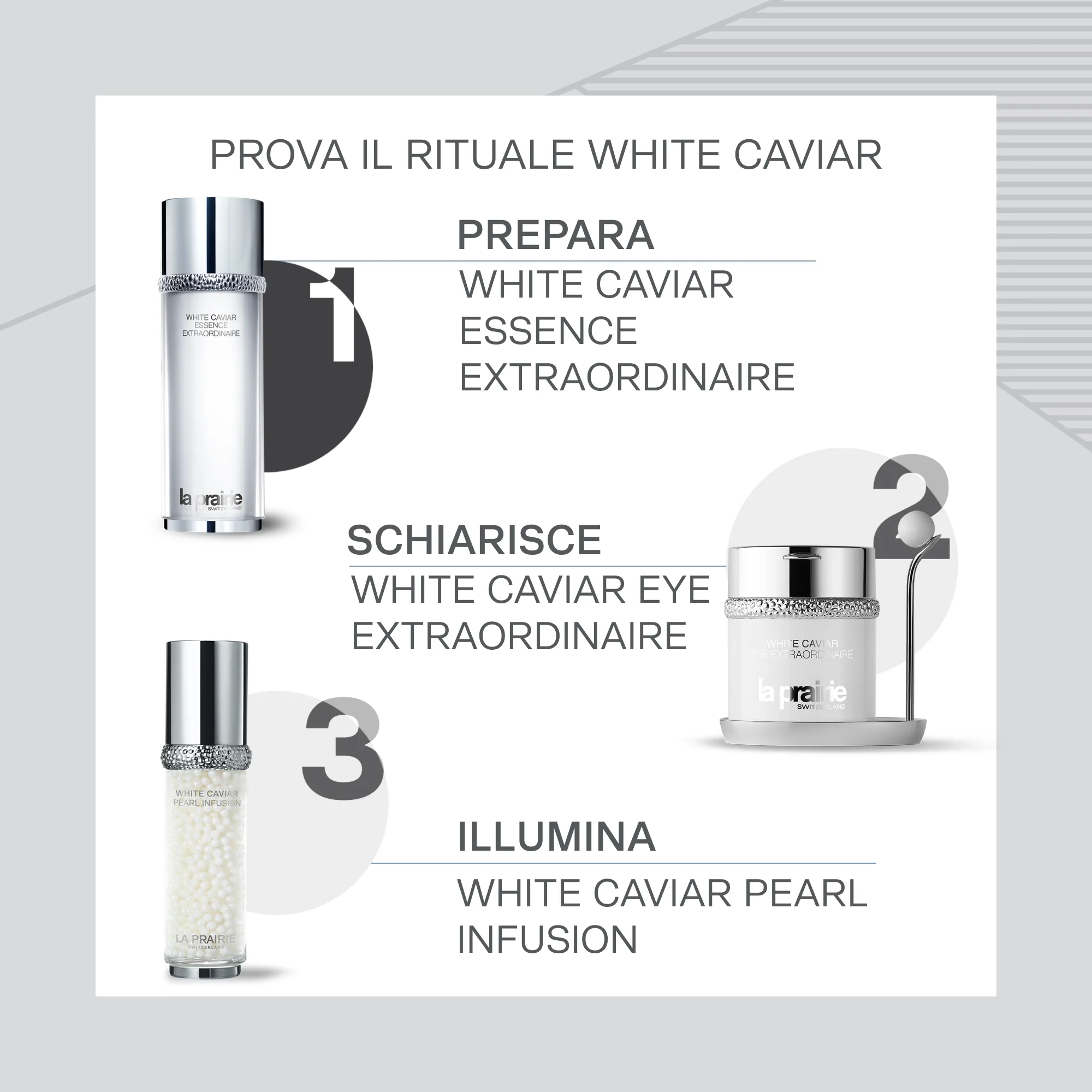 White Caviar Essence Extraordinaire Essenza Pre-Siero - Siero viso antirughe, Siero viso effetto globale, Siero viso antimacchie, Siero viso illuminante